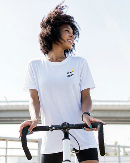 T-Shirt "Watt A Day" White