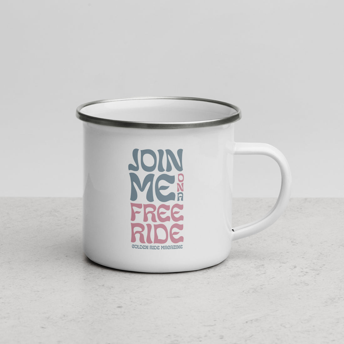 Enamel mug "Free Ride"