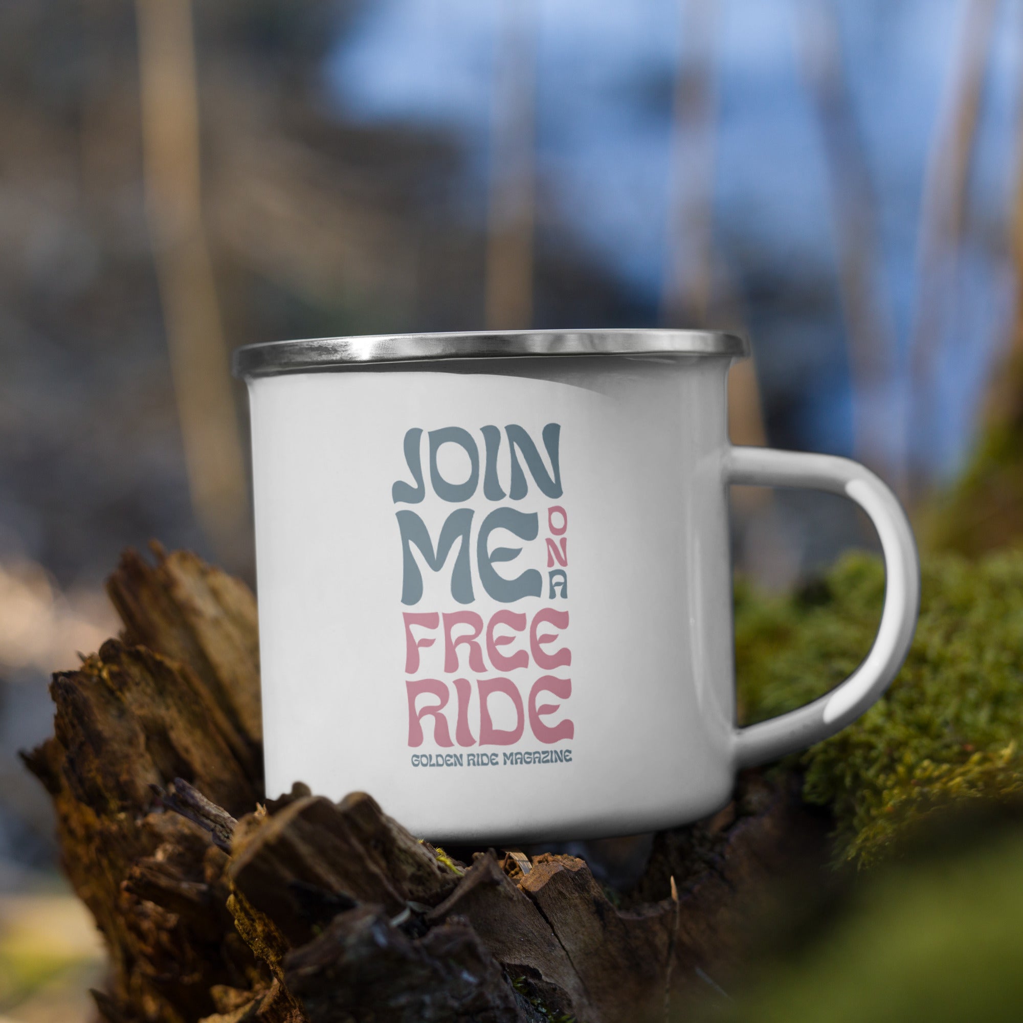 Enamel mug "Free Ride"