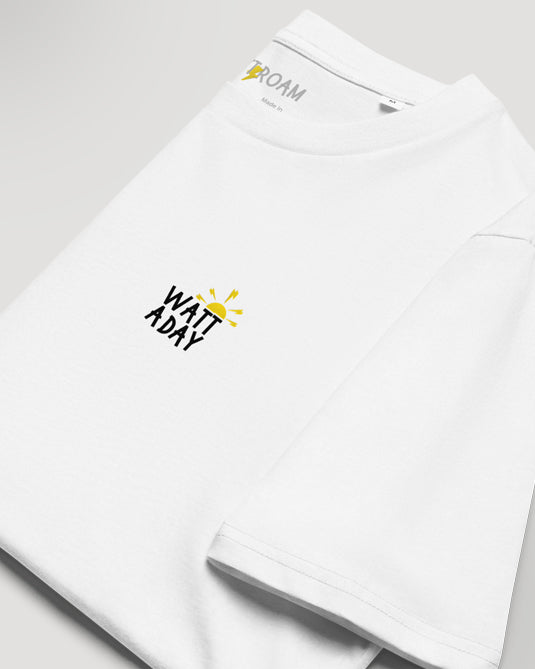 T-Shirt "Watt A Day" White