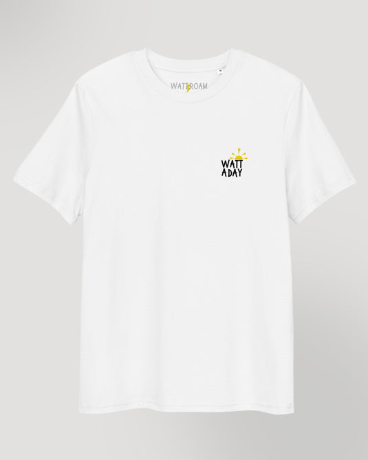 T-Shirt "Watt A Day" White