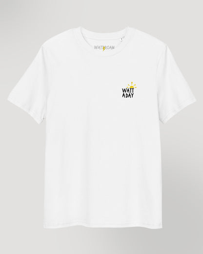 T-Shirt "Watt A Day" White