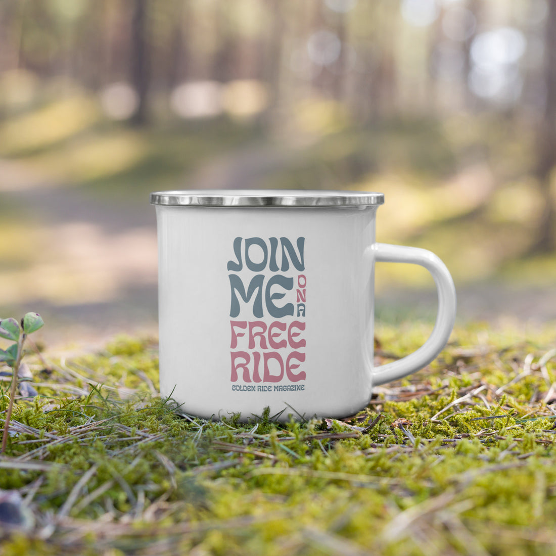 Enamel mug "Free Ride"